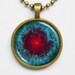 Astronomy Pendant Necklace - Helix Nebula, NGC 7293 - Cosmic Jewelry - Galaxy Pendant Series
