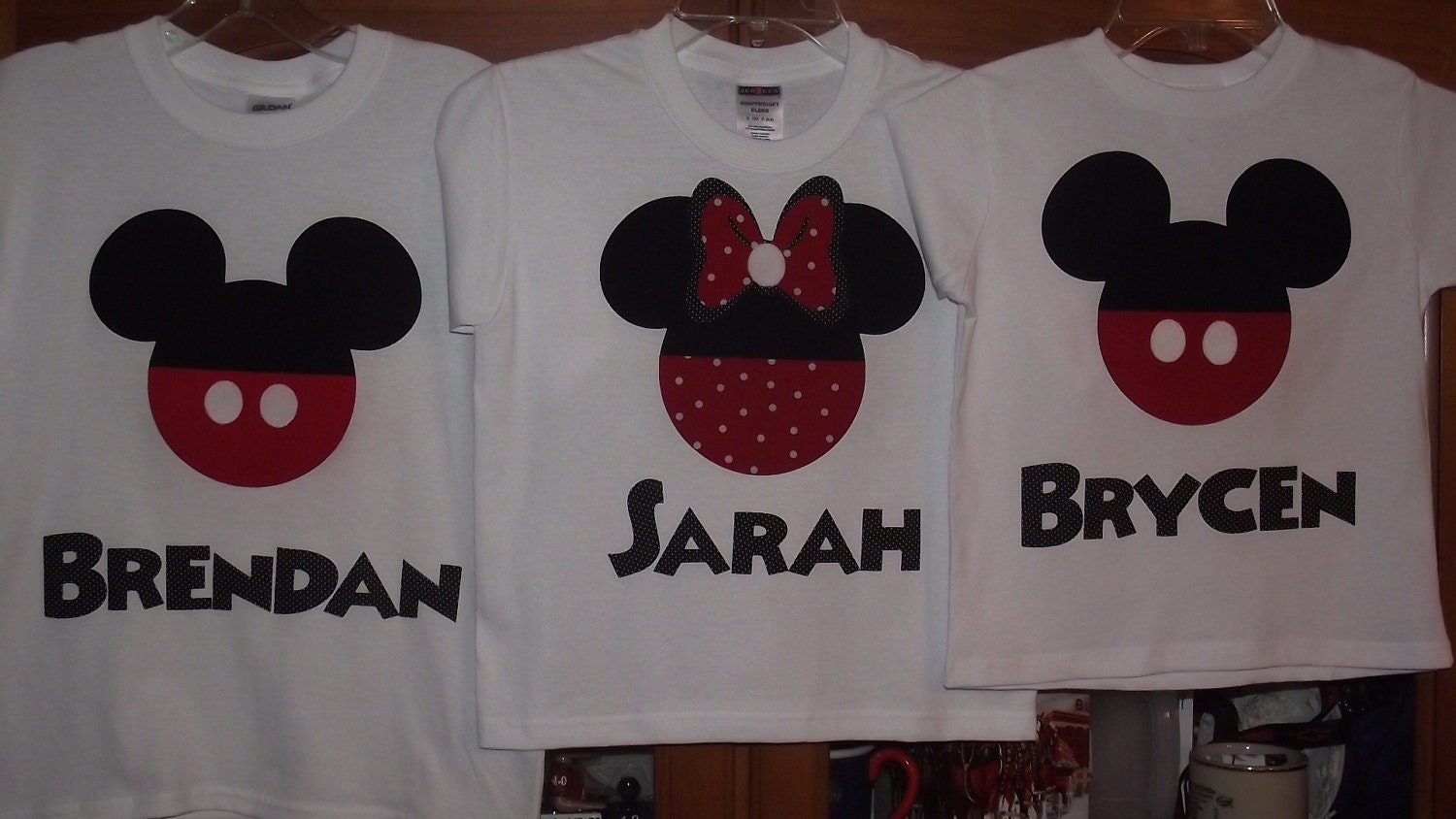 Mickey or Minnie Mouse - Disney Birthday Custom T-Shirt Personalized Applique Tee Shirt Top