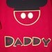 Minnie Mickey Mouse Clubhouse - Disney Birthday Party Custom Red Black Yellow V-Neck T-Shirt Personalized Applique Tee Shirt Top