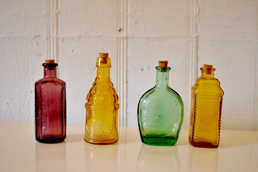 Vintage miniature bottles.