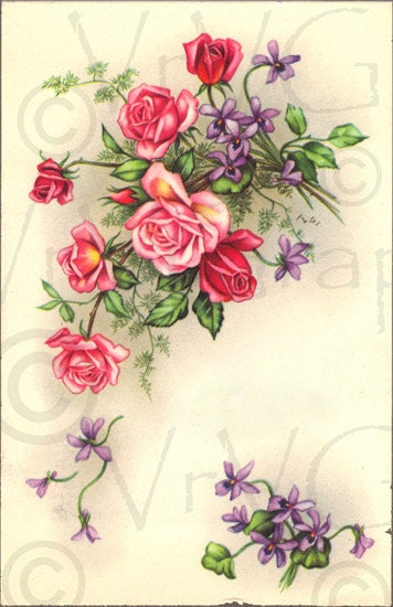 victorian flowers clipart - photo #43