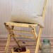 Blue Ticking Pillow Cover 20 x 20 Mitered squares