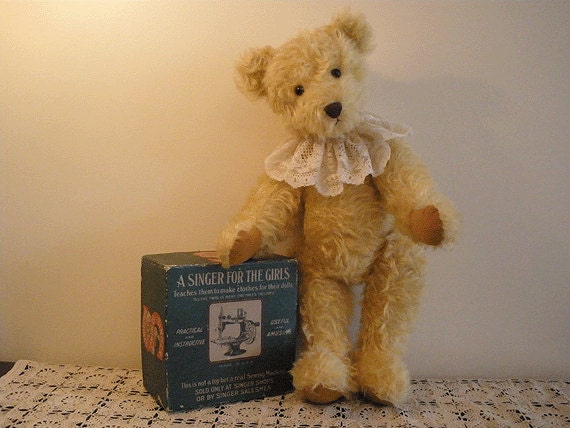 Tilly HANDMADE English mohair artist bear - large, 46.5cm, 18 inches