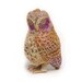 Owl Embroidered Fabric Bird