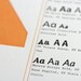 Letterpress Poster of Typeface Combinations