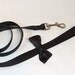 RockinDogs Tuxedo Dog Leash. Black Bow Tie Dog Leash for Weddings