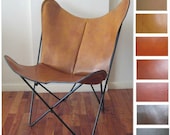 ORIGINAL Prima BKF Butterfly Chair in Premium Leather - Hardoy Sling Bonet Modern Chairs