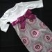 Baby Girl Gift Set - 2 Piece - Layette Gown with Burp Cloth