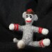 Minature Needle Felted Sock Monkey