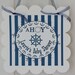 Ahoy "It's a Boy" Baby Shower Anchor Sailor Nautical Banner - Navy & Yellow or Navy Green or Navy White