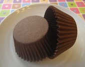 Solid Brown Cupcake Liners - Baking Cups (50)