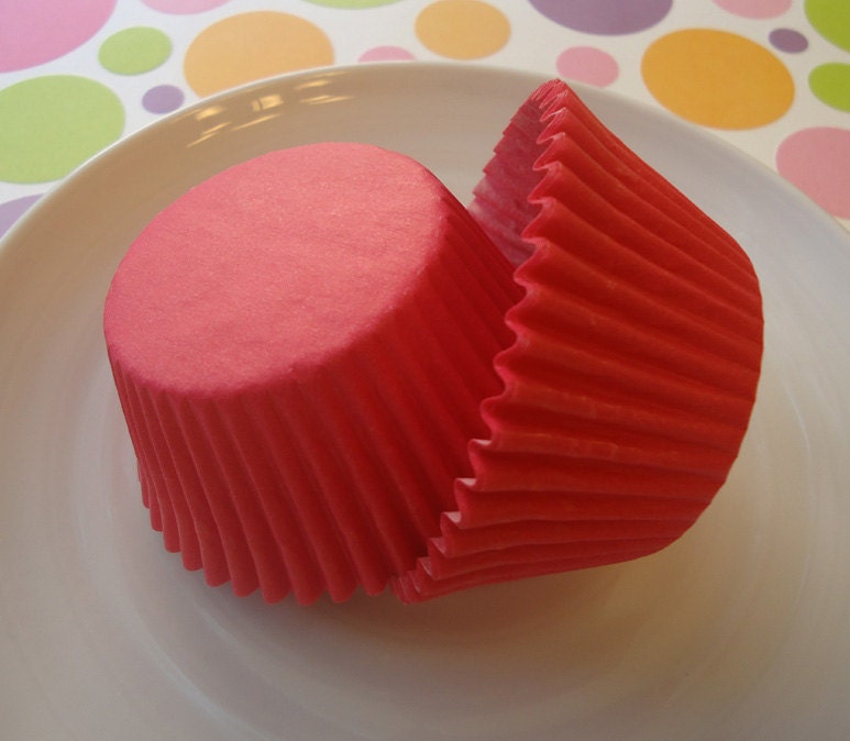 Solid Hot Pink Cupcake Liners - Baking Cups (50)