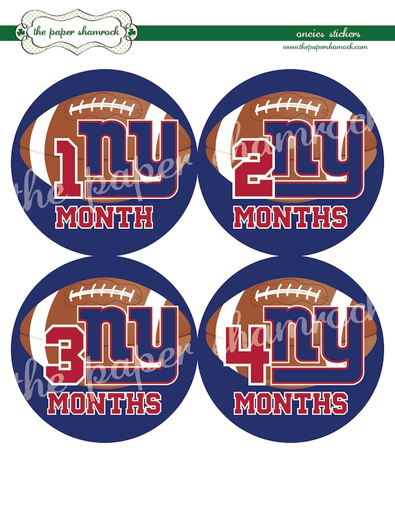 Pick your team - Football - Baby Monthly Milestone Stickers, Baby Stickers, Monthly Stickers, Month Stickers, First Year Belly Sticker Il_570xn