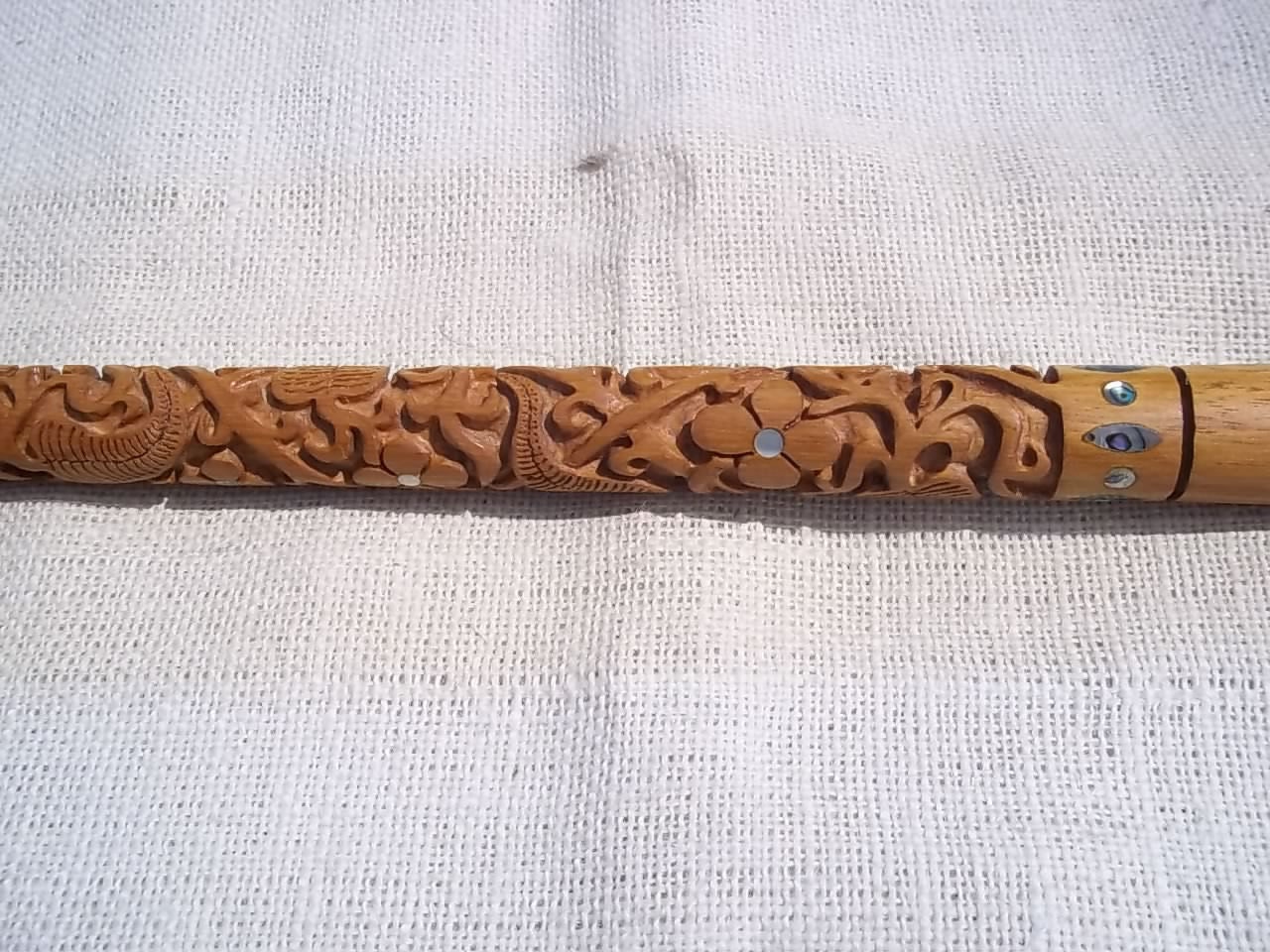 Pool Cue Billiards with Hand Carved Handle by Cypherwheel on Etsy
