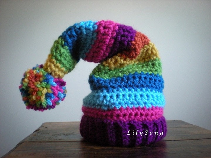 HOLIDAY HATS Crochet PATTERN (in 7 sizes)