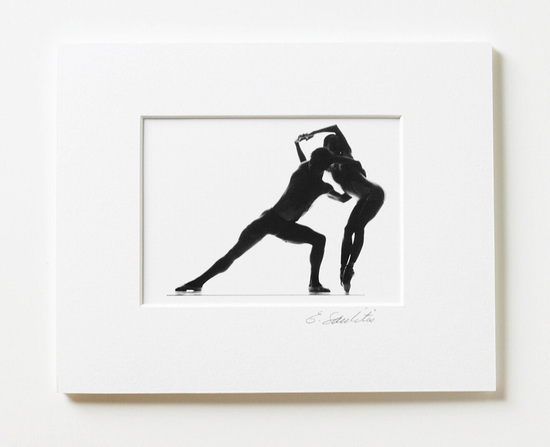 B&W Dance photo in 8x10 matt, signed by artist