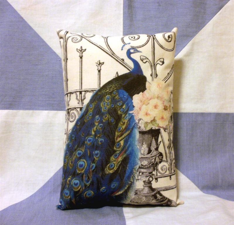 Beautiful Peacock Vintage Style  Cushion Pillow
