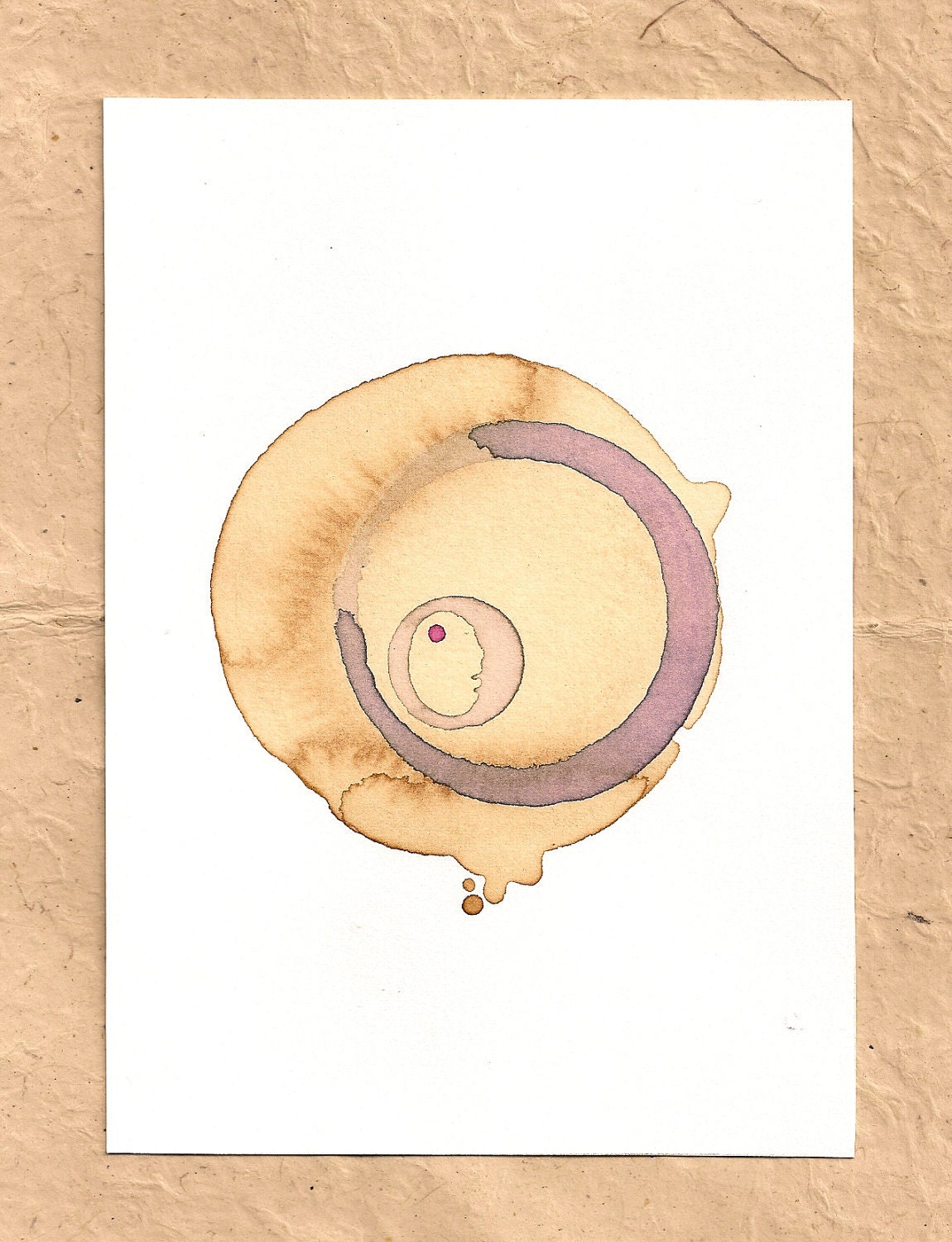 Blend Number 09 - Coffee & Tea - Original Painting, Framed