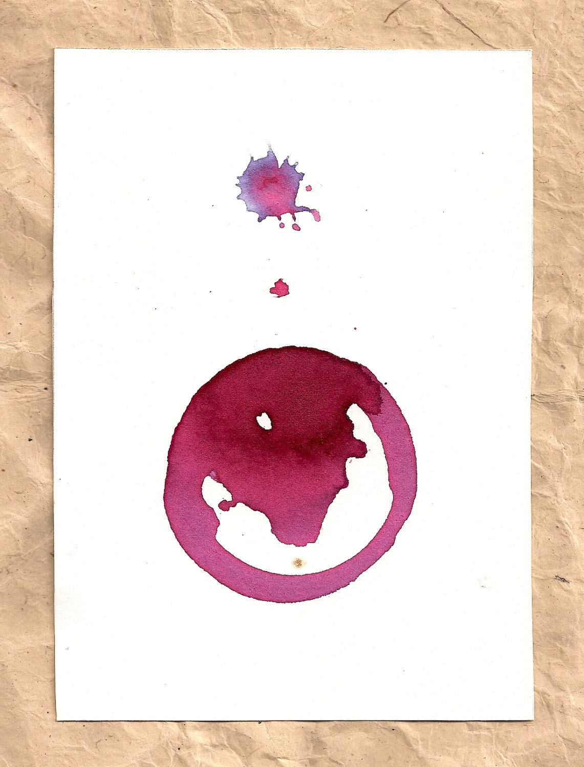 Blend Number 29 - Coffee & Tea - Original Watercolor Painting, Framed