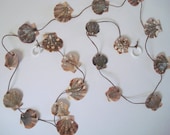 Beach Decor Shell Garland - Flat Scallop Sea Shell Garland