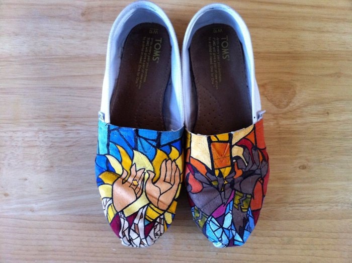 Custom, Hand Painted Shoes/TOMS.