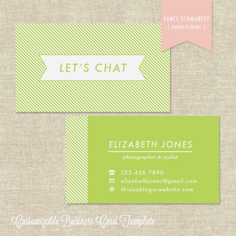 Premade Business Card Template