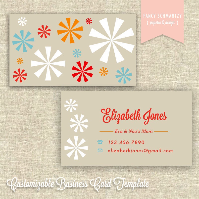 Mommy Calling Card Template