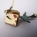 HOLIDAY SALE, The Secret Message, Patina Doves and Envelope Necklace