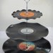 3 Tier Cup Cake Stand Vintage Retro Vinyl Record Rockabilly Wedding / Rock n Roll / Kitchen / Supertramp