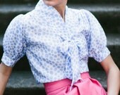 SALE (30% OFF) Polka Dot 'Allison' Silk Blouse