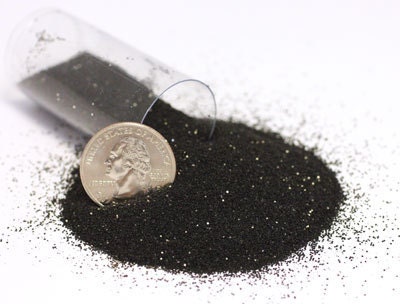 1 Ounce Ultra Fine Black Polyester Glitter - Night Sky Sparkle - QueenChlorine