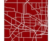 Jackson, MS City Map Art Print / Mississippi Street Map Line Art / 8x10 Digital Print / Choose your color
