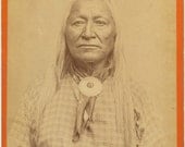 Chief Washkie 1880 cabinet card Baker and Johnston Native American