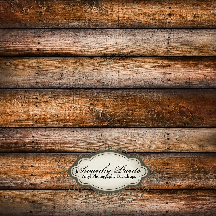 5ft x 5ft Vinyl Photography Backdrop for Newborns, Babies and Children Weathered Tan Brown Wood