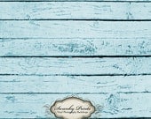 NEW ITEM 5ft x 5ft Vinyl Photography Backdrop  / Light Painted Peeling Blue Wood
