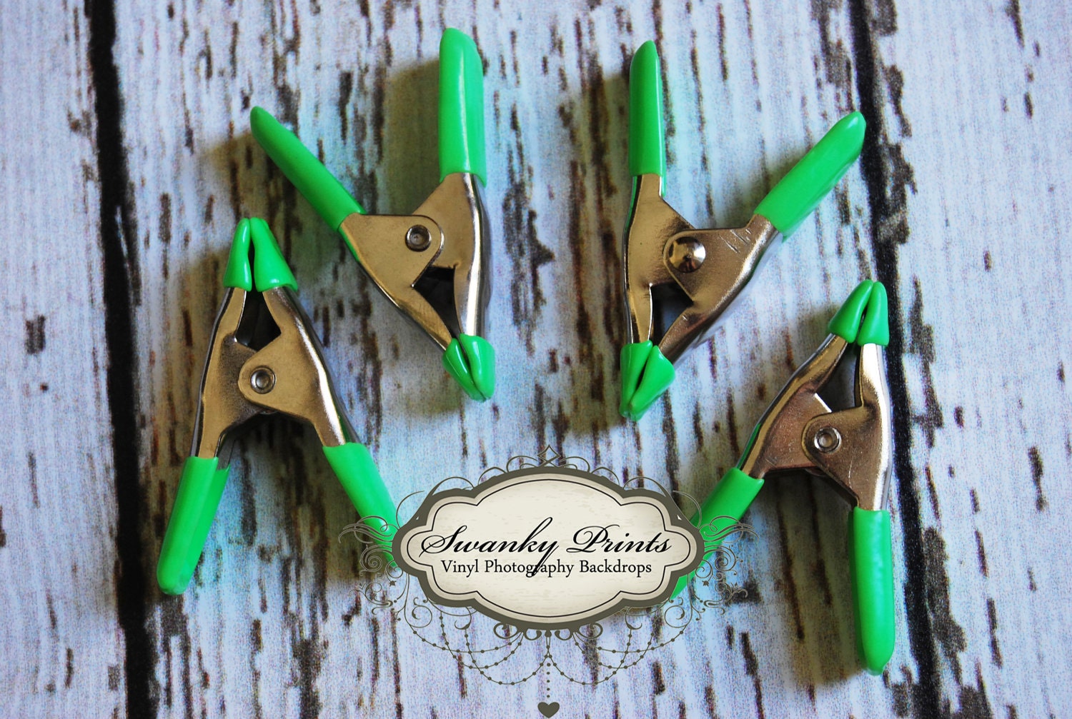 NEW ITEM / Photography Backdrop Accessory MINI Clips /  4 Pack / Heavy Duty Clamps 2" long / In Stock