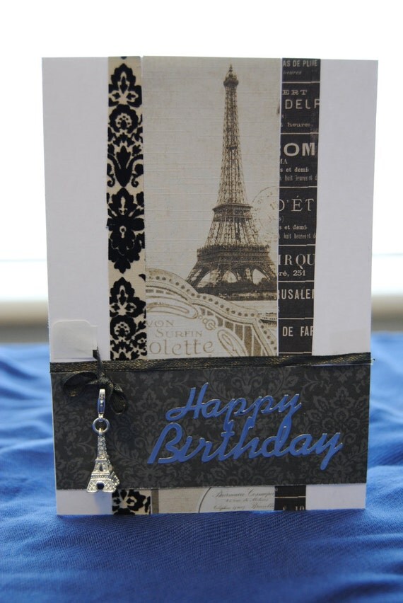 Printable Birthday Cards With Eiffel Tower