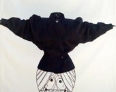 Louis Feraud 70's Dolman Sleeve Couture Jacket