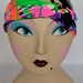 Reversible Neon Paint Splatter Print Turband
