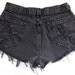 Nebula Space Shorts Galaxy Hand Painted Vintage Distressed High Waisted Denim Hipster Cut offs Upcycled Medium Large W30