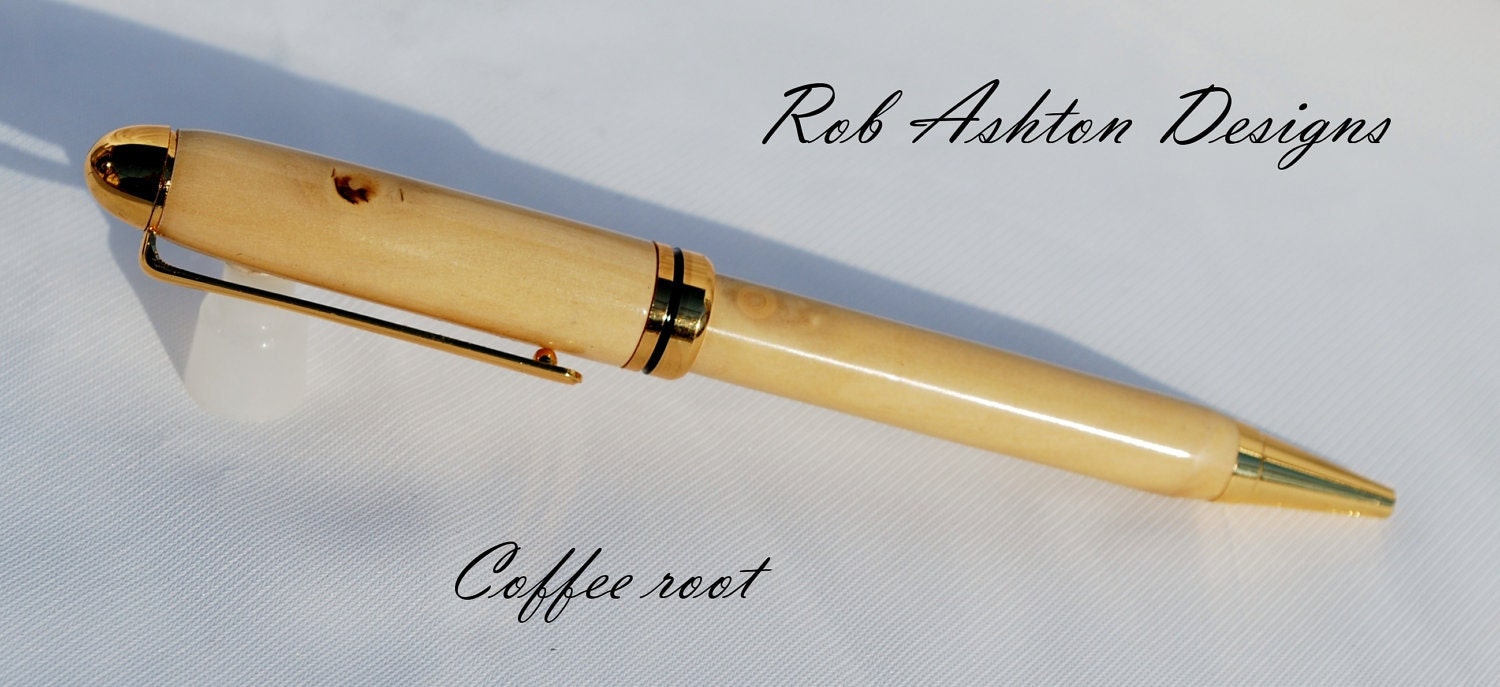Mont Blanc style pen in Coffee root
