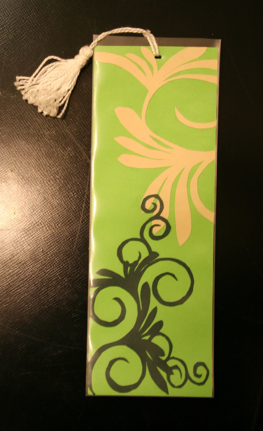 Green Swirly Bookmark