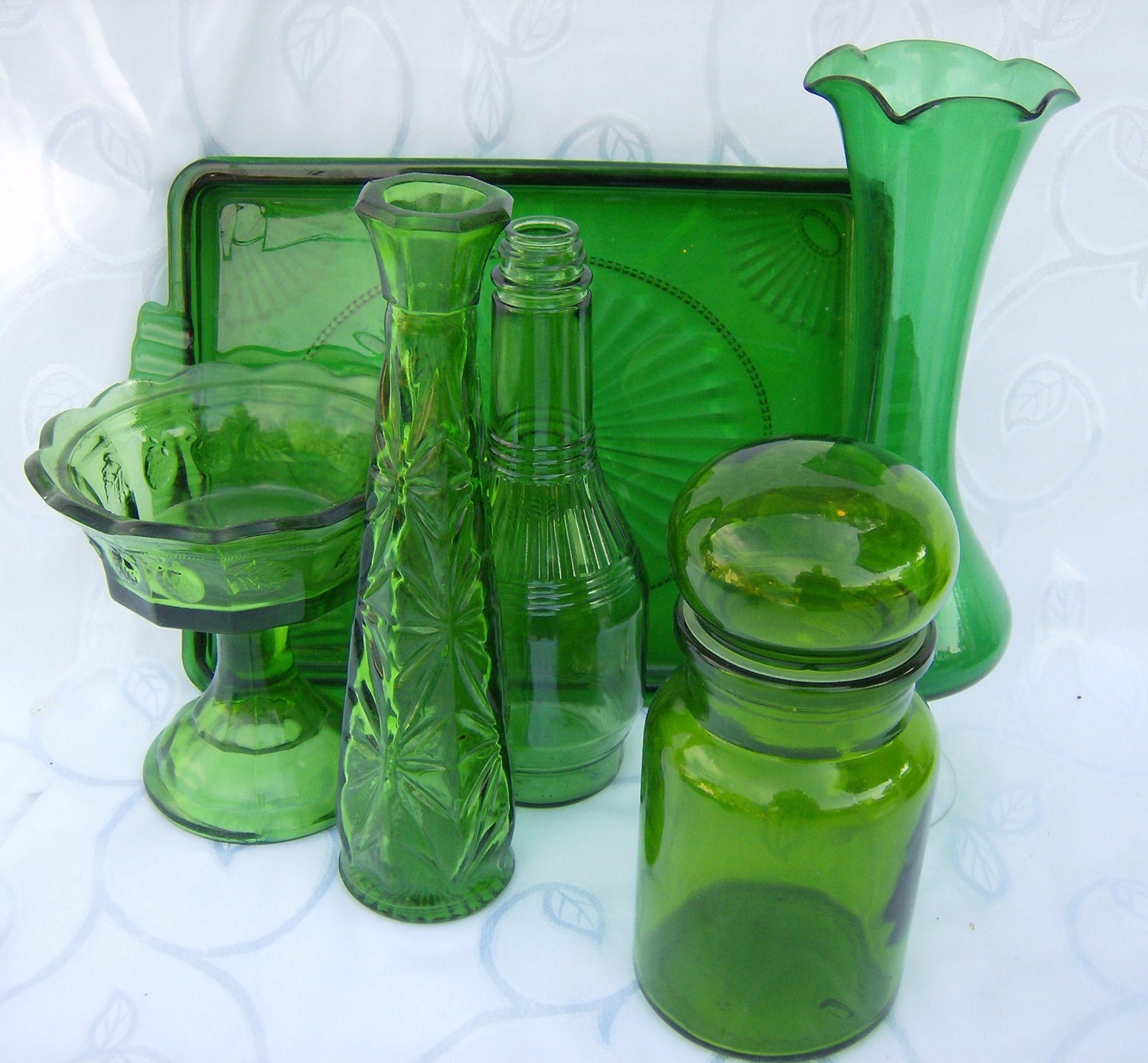 Green Glass Collection Wedding Party Holiday