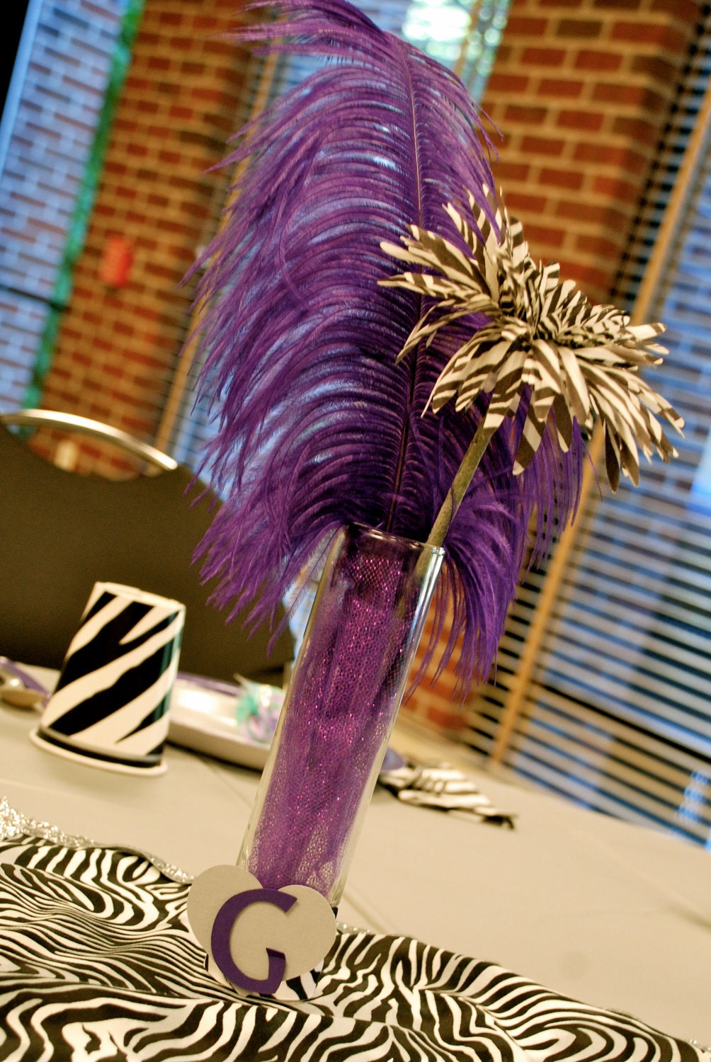 Zebra Wedding Centerpieces