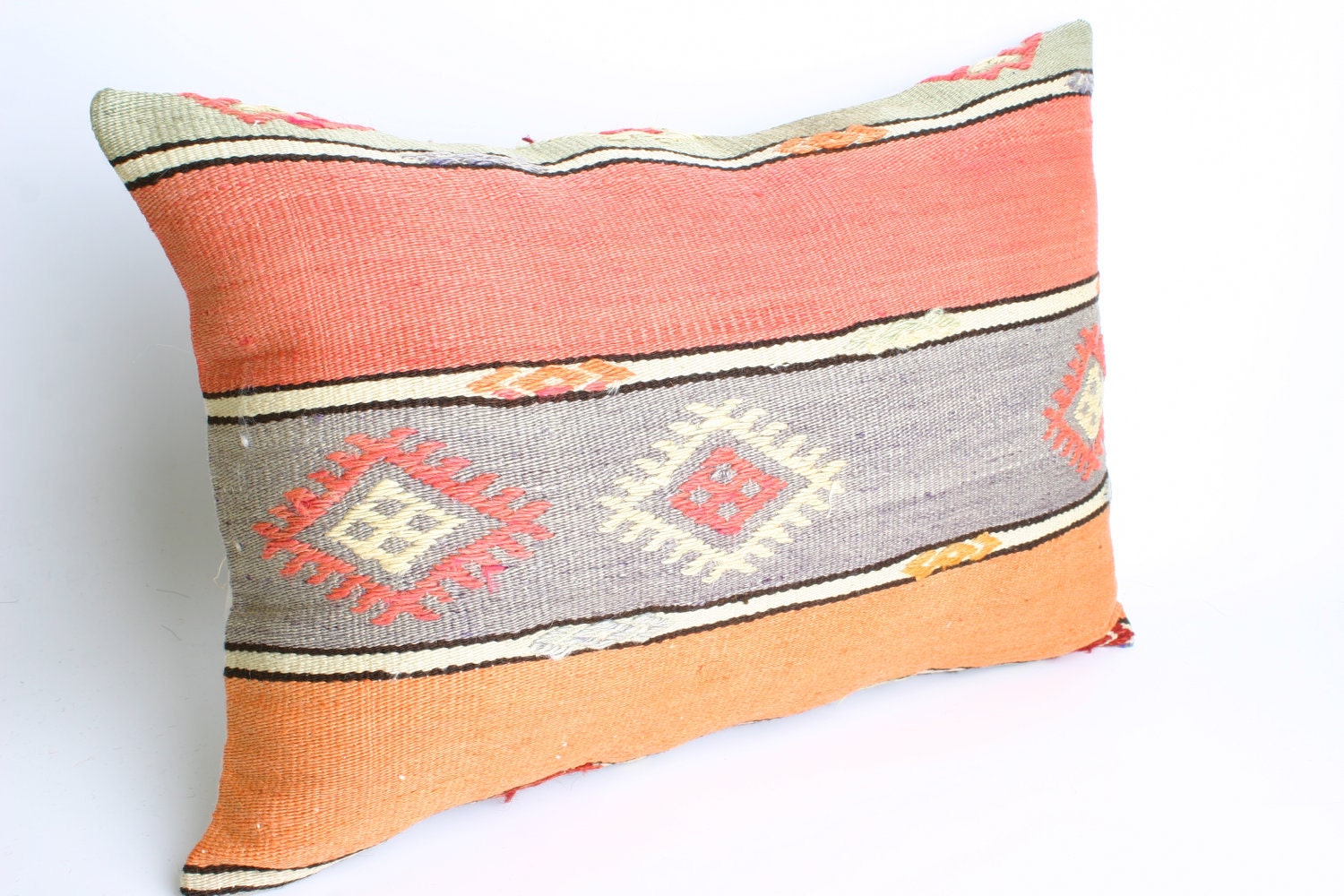 Turks Handmade Kilim Pillow Case -21,2X14