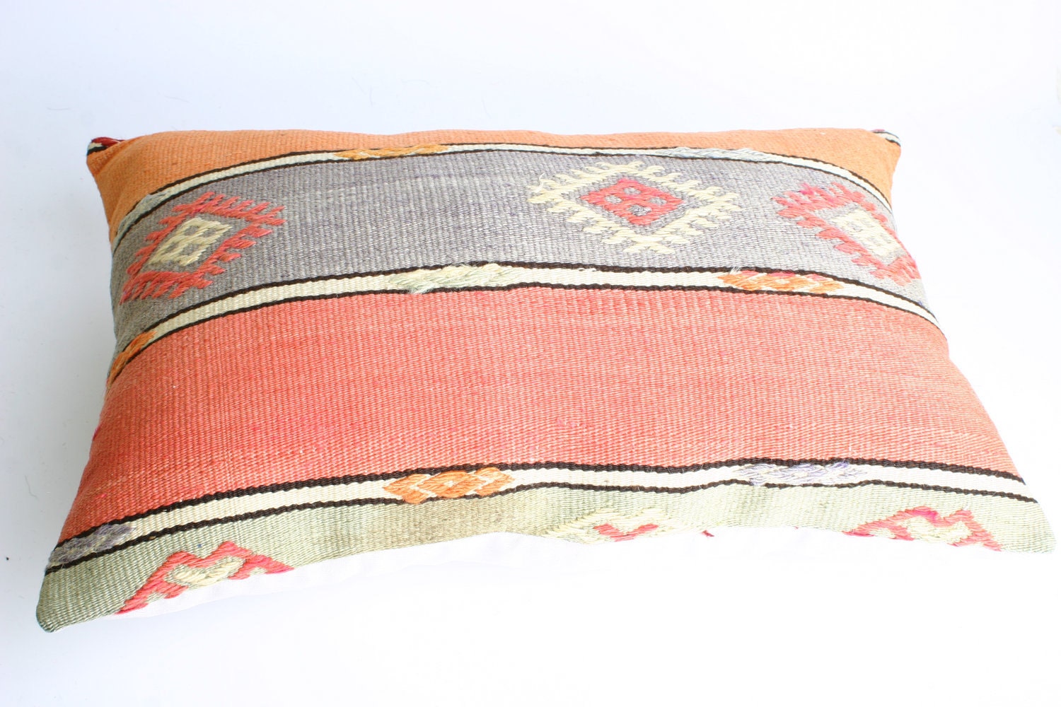 Turks Handmade Kilim Pillow Case -21,2X14