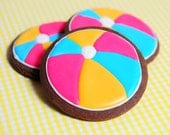 Beach Ball Sugar Cookies