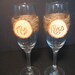 Rustic Wedding Bride and Groom Champagne Glasses Mr and Mrs