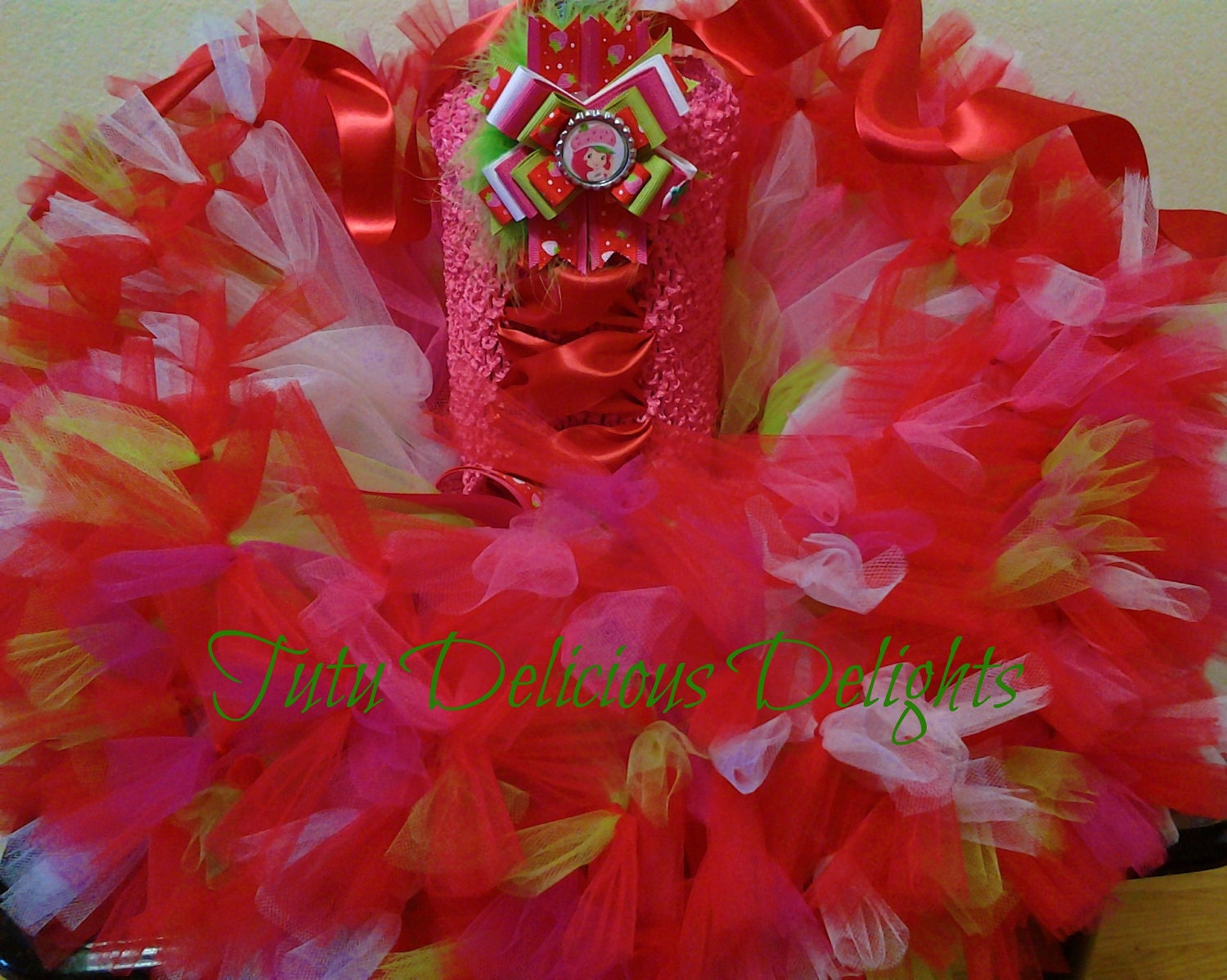 Strawberry Shortcake Lace Corset Halter Petti Tutu Dress Style 2