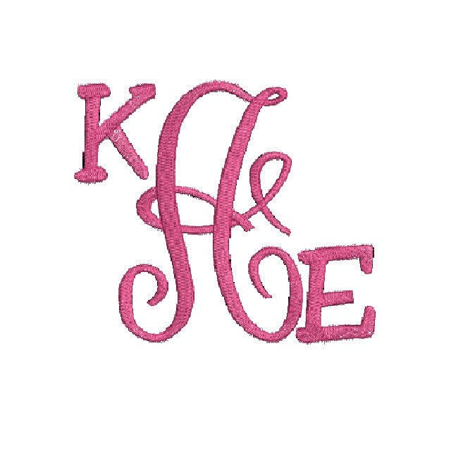 Monogram Embroidery Design, Embroidery Font, Letter Monogram, Custom Design, Embroidery Monogram